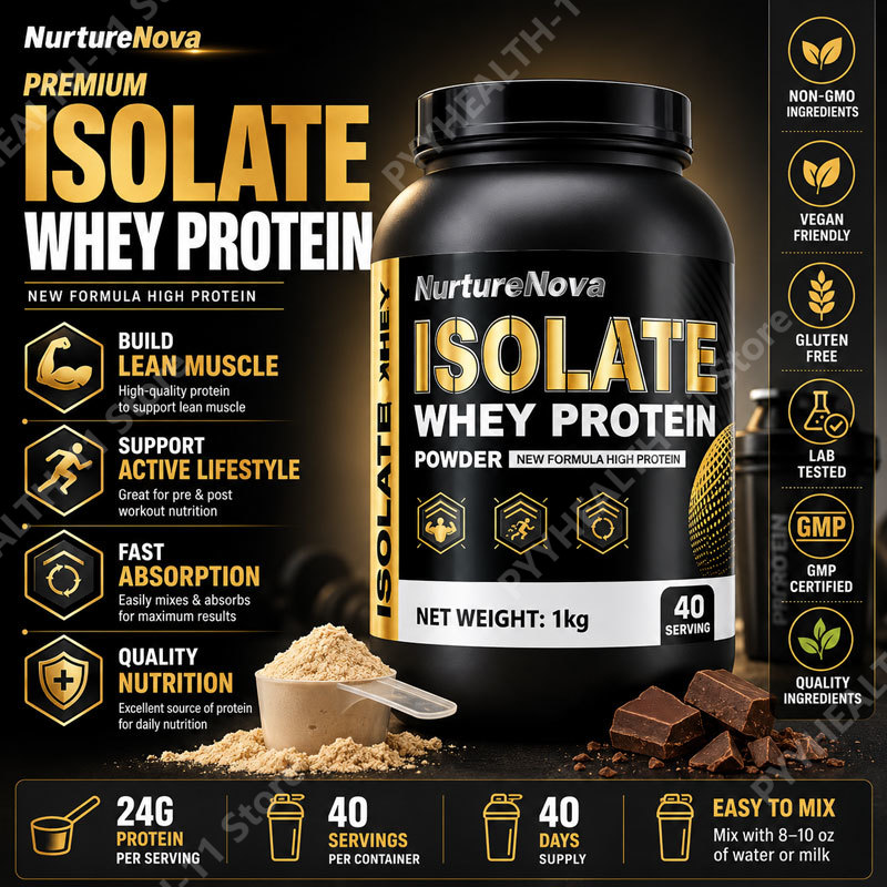 Fitness Nutrition Diet - ホエイプロテインアイソレートパウダー 低脂肪サプリメント 筋肉回復とリーンダイエット スポーツフィットネス栄養 ダイエットサプリメント 1kg